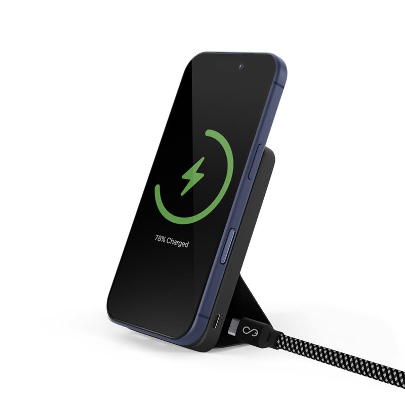 Epico UltraPack Stand 7000mAh Mag+ bezdrátová powerbanka se stojánkem EM47 - černá