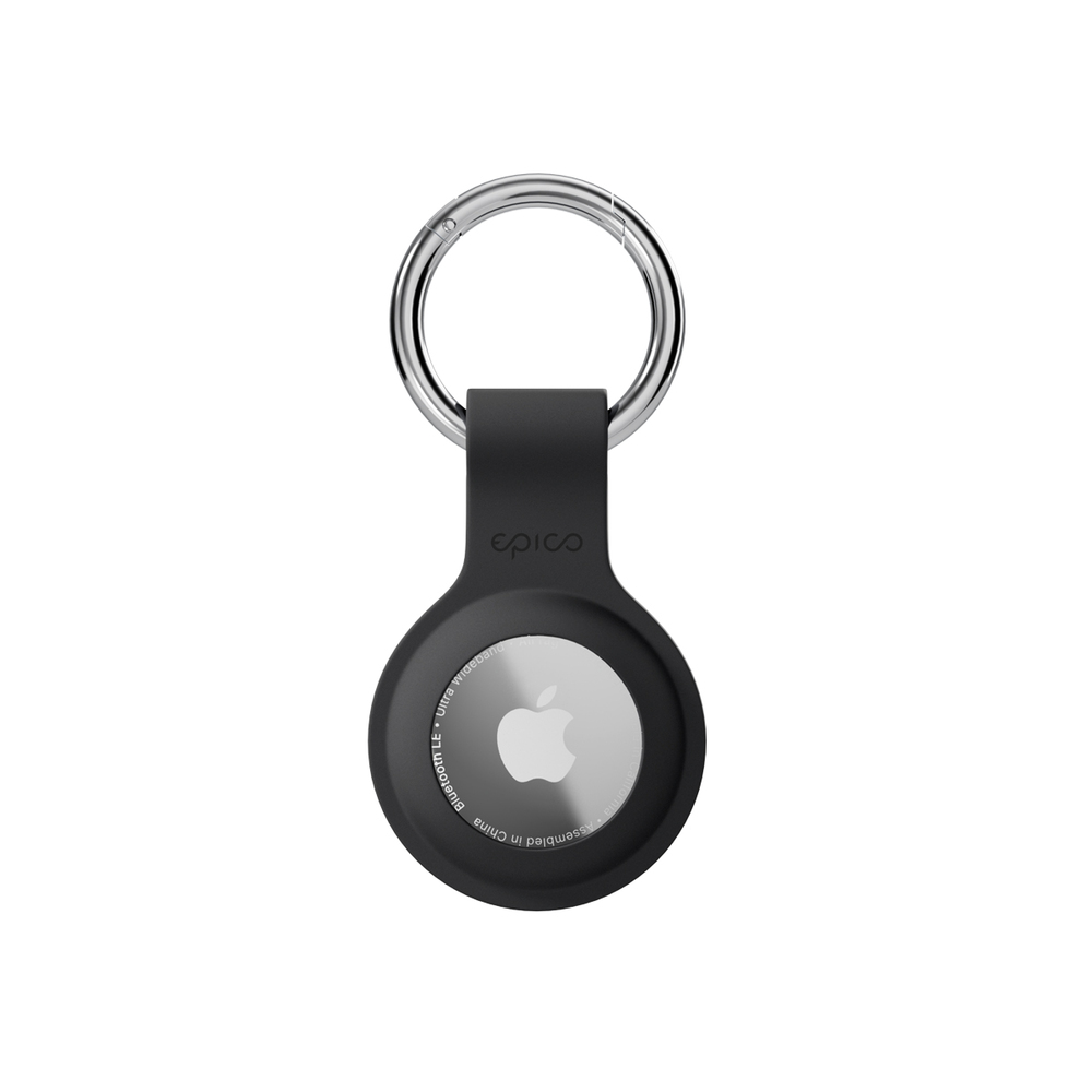 Epico silikonové pouzdro s plnou zadní stranou pro AirTag - černá