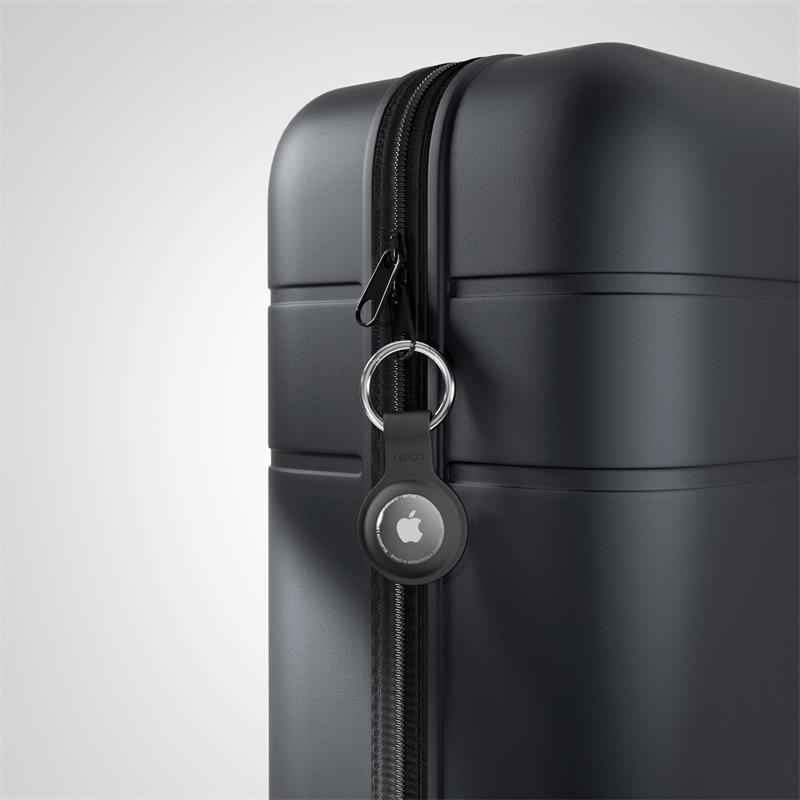 Epico silikonové pouzdro s plnou zadní stranou pro AirTag - černá