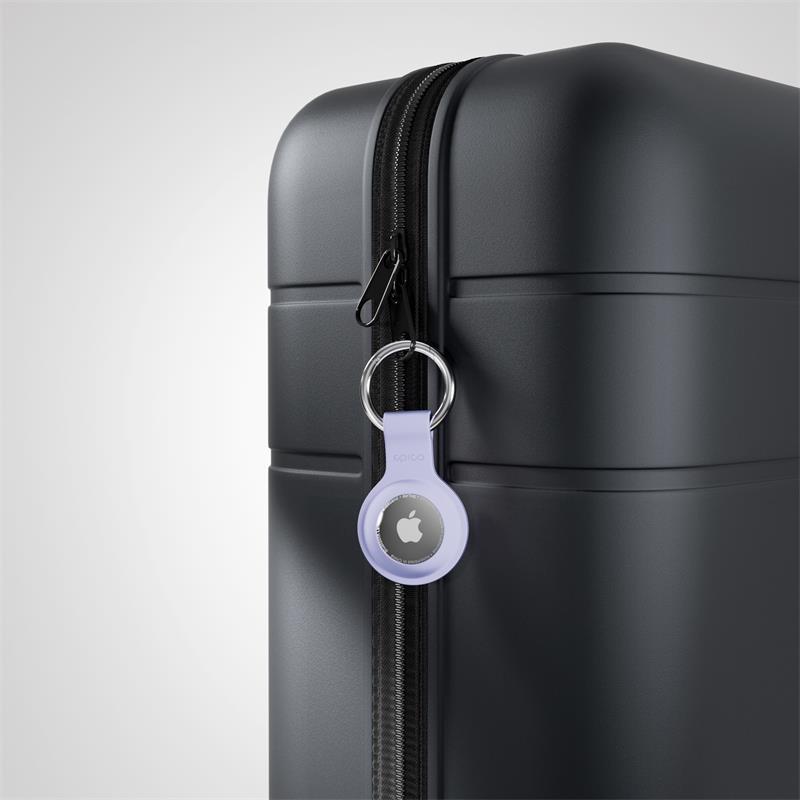 Epico silikonové pouzdro s plnou zadní stranou pro AirTag - fialová