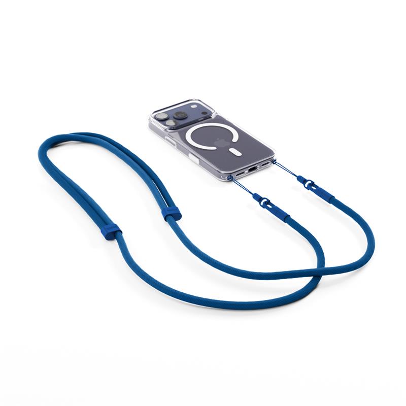 Spello Rope Crossbody Strap - modrá