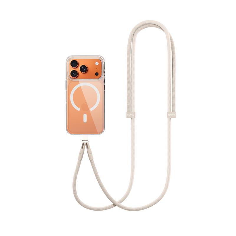 Spello Rope Crossbody Strap - béžová