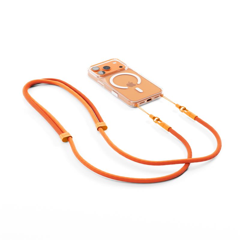 Spello Rope Crossbody Strap - oranžová