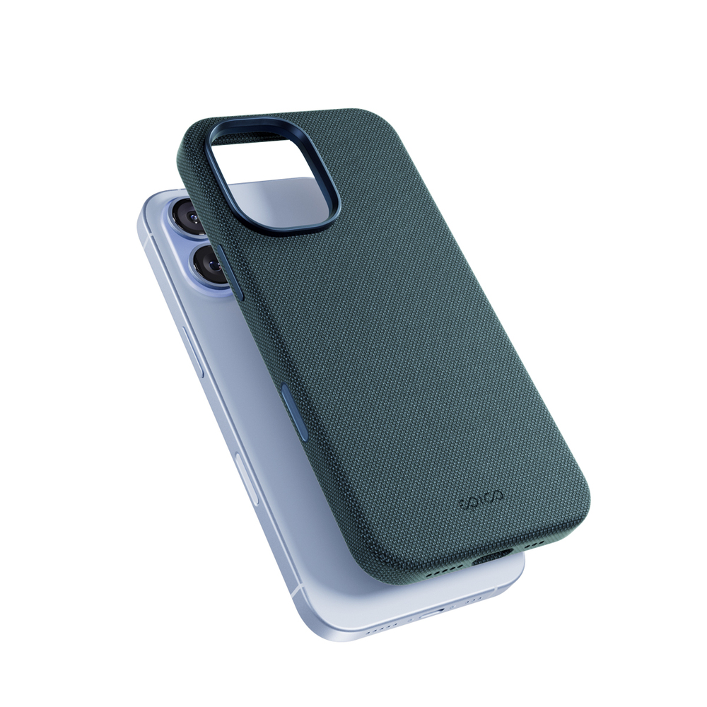 Epico SolidWoven Pro Mag+ Case iPhone 17 Qi2 & Magsafe kompatibilní-modrá