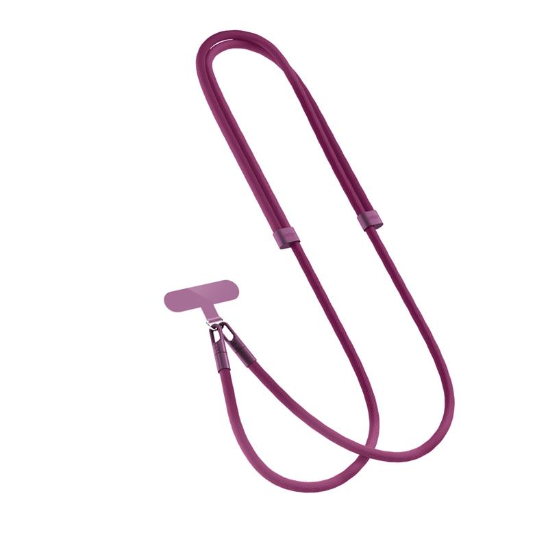 Spello Rope Crossbody Strap - vínová