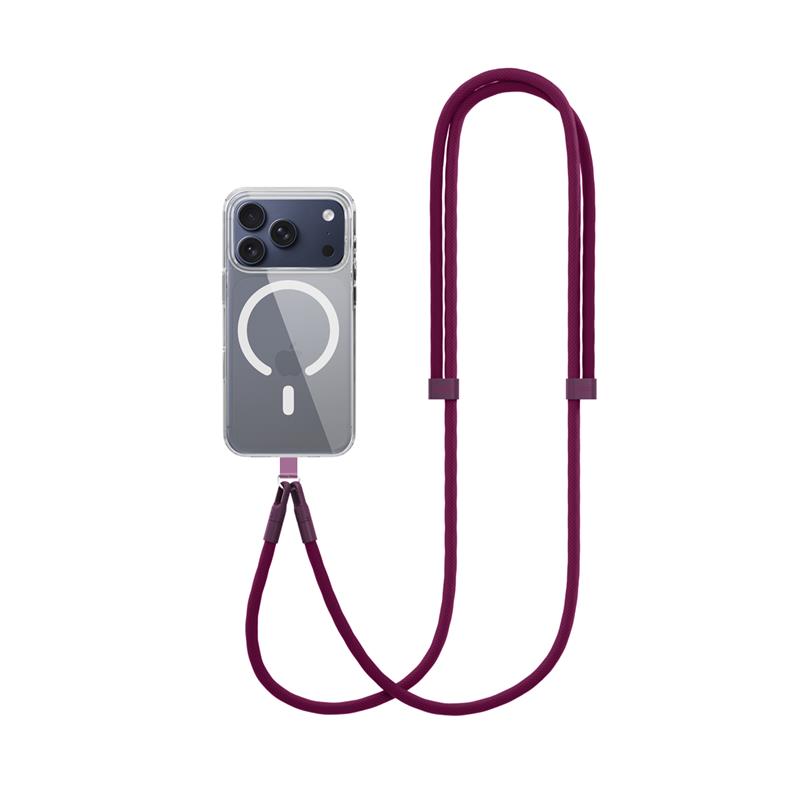 Spello Rope Crossbody Strap - vínová