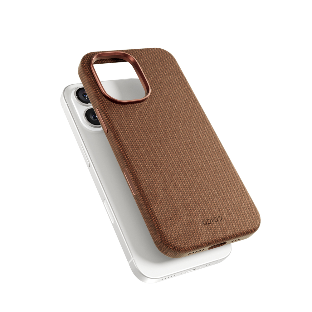 Epico SolidWoven Pro Mag+ Case iPhone 17 Qi2 & Magsafe kompatibilní - siensky hnědá