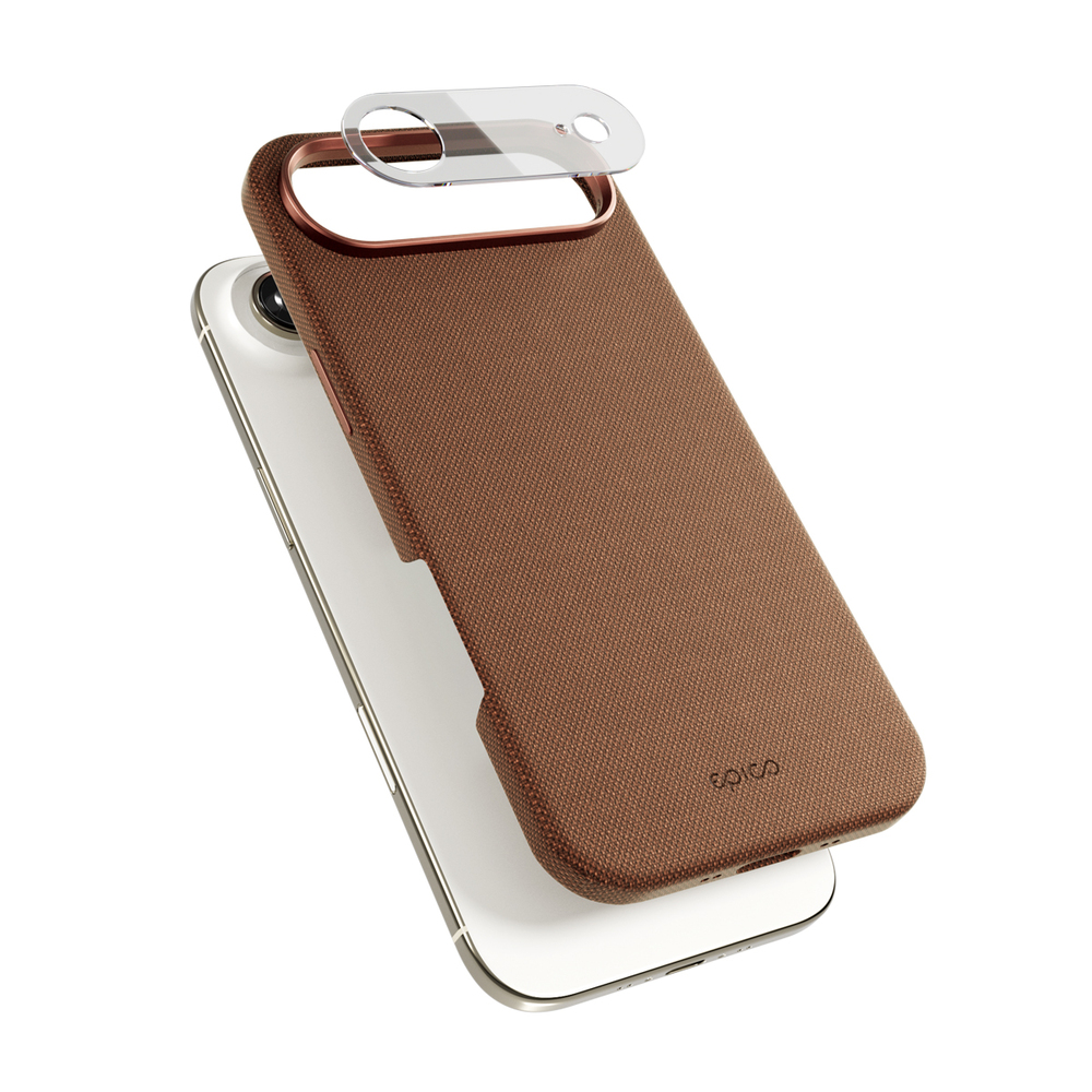 Epico SolidWoven Mag + Case iPhone Air Qi2 & Magsafe kompatibilní-sínsky hnědá