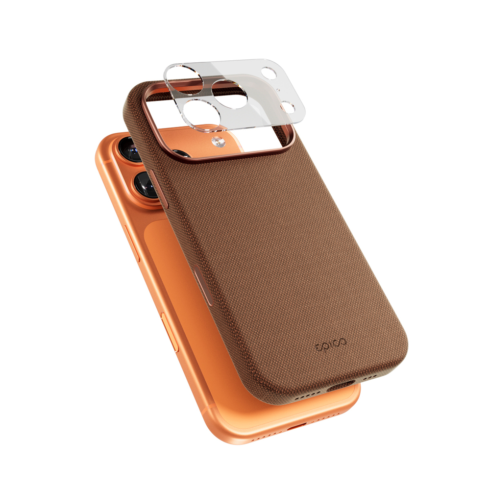 Epico SolidWoven Pro Mag+ Case iPhone 17 Pro Max Qi2 & Magsafe kompatibilní-sínsky hnědá