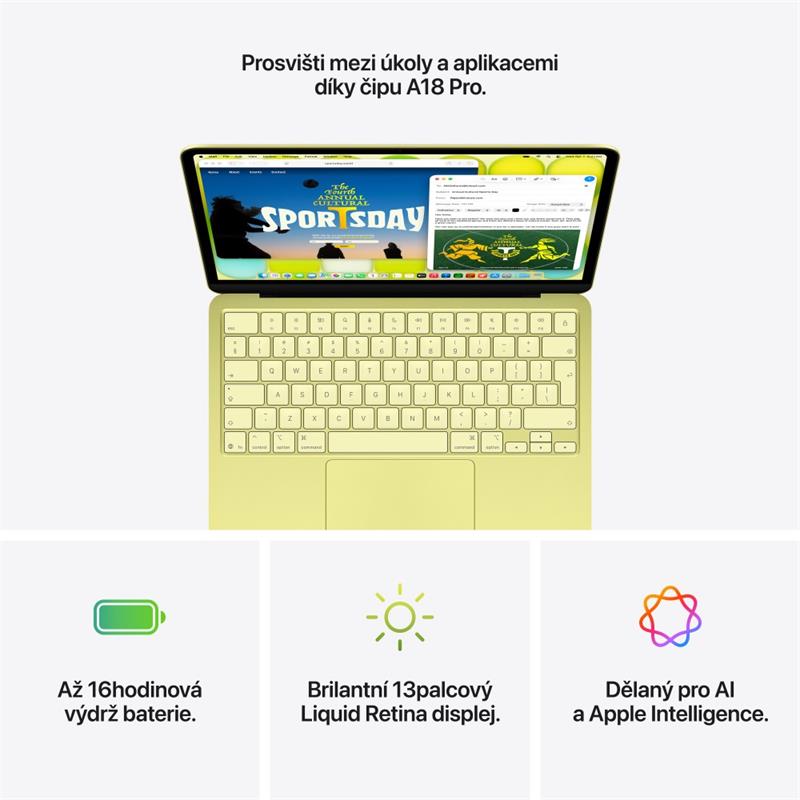 EDU MacBook Neo Apple A18 Pro 6core CPU 5core GPU 8GB 256GB Indigo CZ