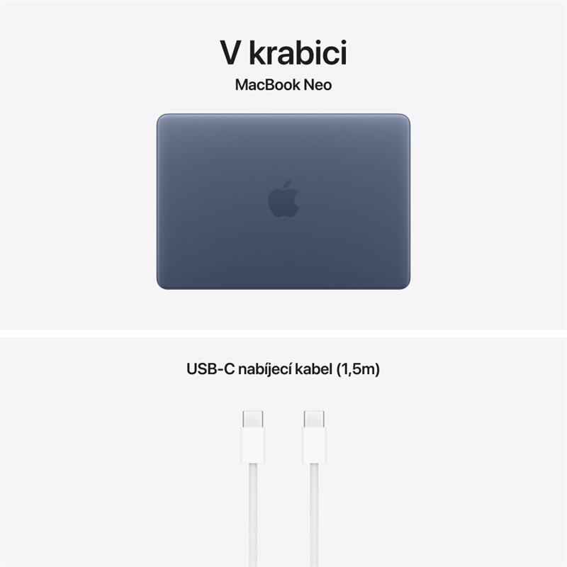 EDU MacBook Neo Apple A18 Pro 6core CPU 5core GPU 8GB 512GB Indigo CZ