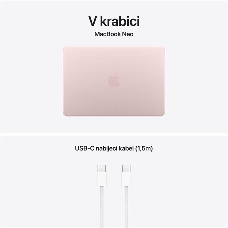 EDU MacBook Neo Apple A18 Pro 6core CPU 5core GPU 8GB 512GB Ruměný CZ