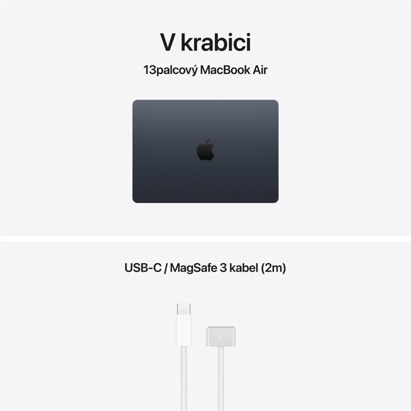 EDU MacBook Air 13" Apple M5 10core CPU 10core GPU 16GB 1TB Temně inkoustový CZ