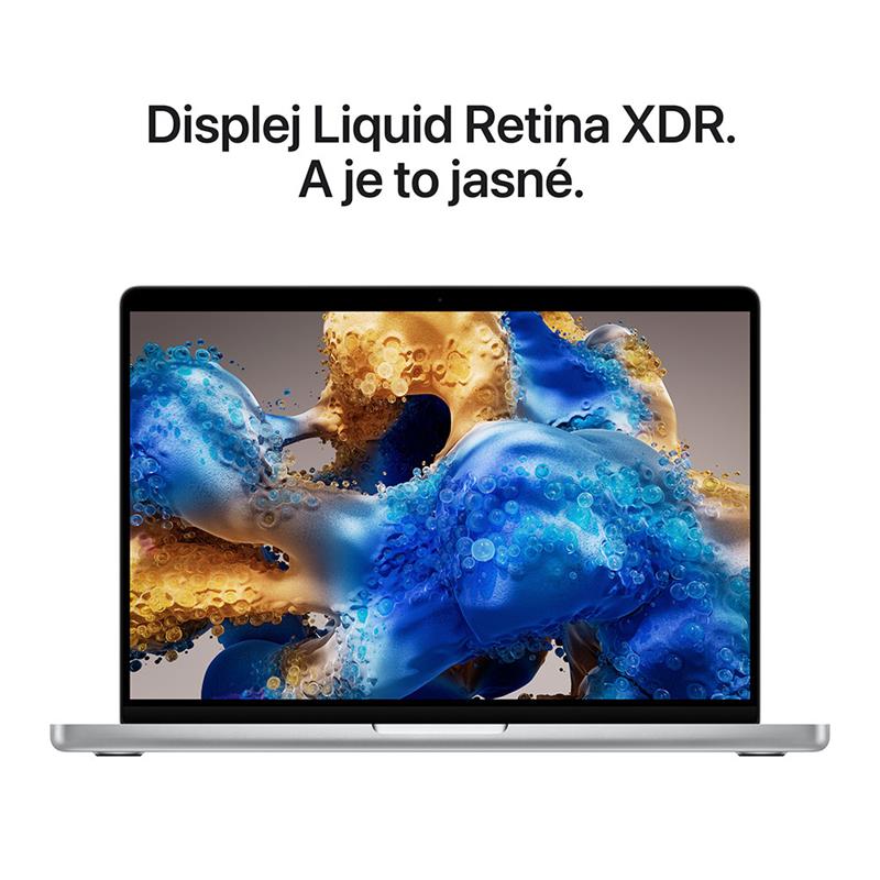 MacBook Pro 14" Apple M5 Pro 18C CPU 20C GPU 24GB 2TB Strieborný INT English