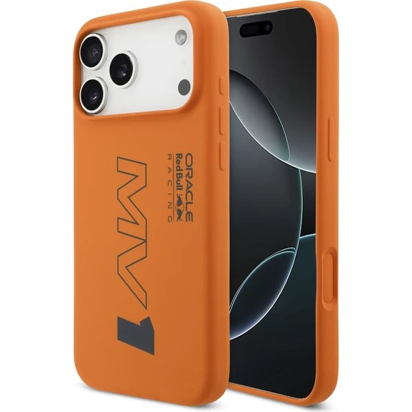 Red Bull Silicone MV1 MagSafe Zadní Kryt pro iPhone 17 Pro Max oranžový