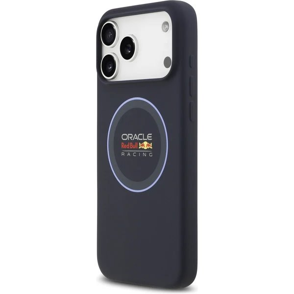 Red Bull Silicone Blue Ring MagSafe Zadný Kryt pre iPhone 17 Pro Max modrý