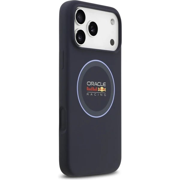 Red Bull Silicone Blue Ring MagSafe Zadný Kryt pre iPhone 17 Pro Max modrý