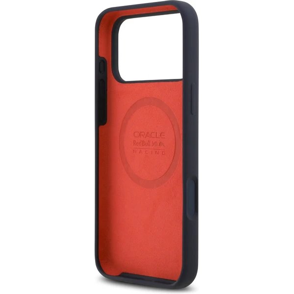 Red Bull Silicone Blue Ring MagSafe Zadný Kryt pre iPhone 17 Pro Max modrý