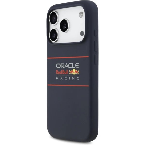 Red Bull Silicone Horizontal Logo MagSafe Zadný Kryt pre iPhone 17 Pro Max modrý