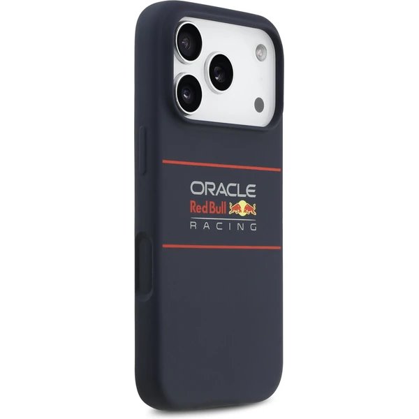 Red Bull Silicone Horizontal Logo MagSafe Zadný Kryt pre iPhone 17 Pro Max modrý