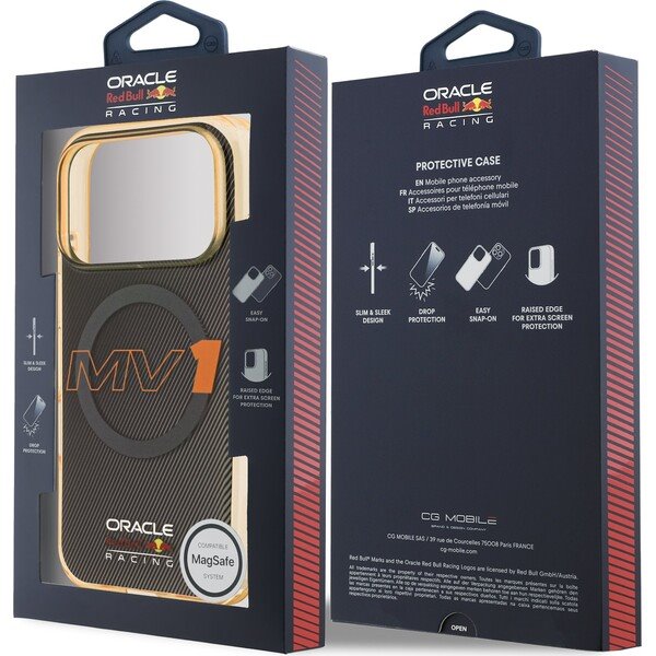 Red Bull PC Double Layer MV1 MagSafe Zadný Kryt pre iPhone 17 Pro Max šedá