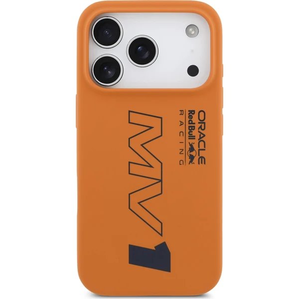 Red Bull Silicone MV1 MagSafe Zadný Kryt pre iPhone 17 Pro oranžový