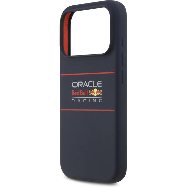 Red Bull Silicone Horizontal Logo MagSafe Zadný Kryt pre iPhone 17 Pro modrý