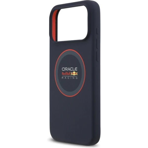 Red Bull Silicone Red Ring MagSafe Zadný Kryt pre iPhone 17 Pro modrý