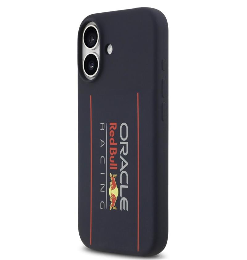 Red Bull Silicone Vertical Logo MagSafe Zadný Kryt pre iPhone 17 modrý