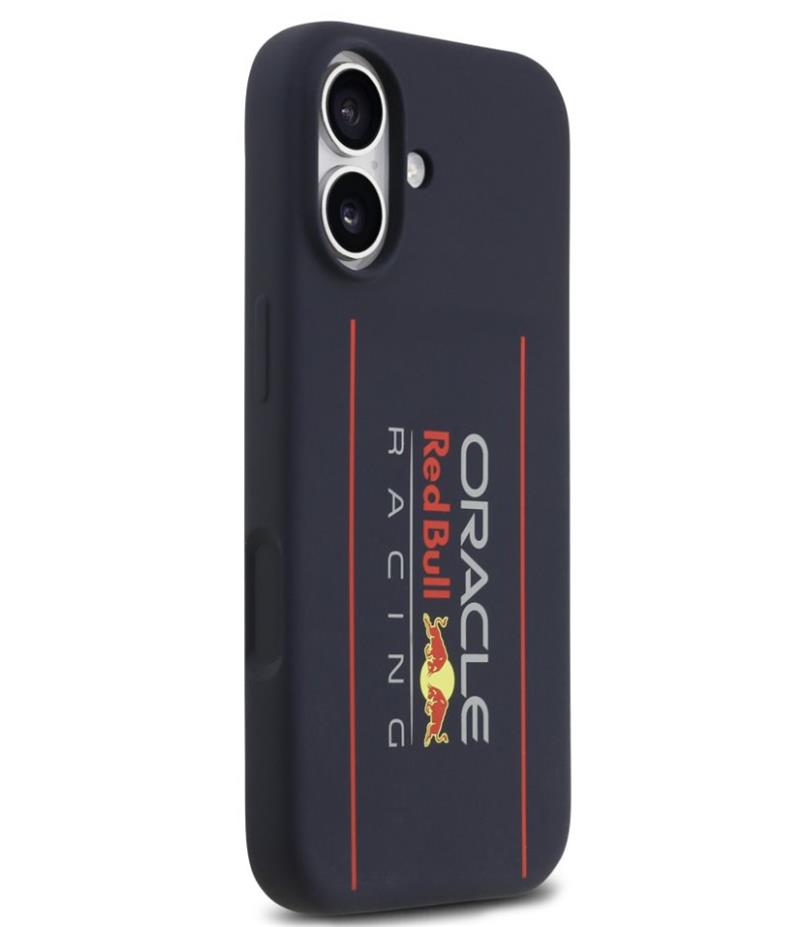Red Bull Silicone Vertical Logo MagSafe Zadný Kryt pre iPhone 17 modrý