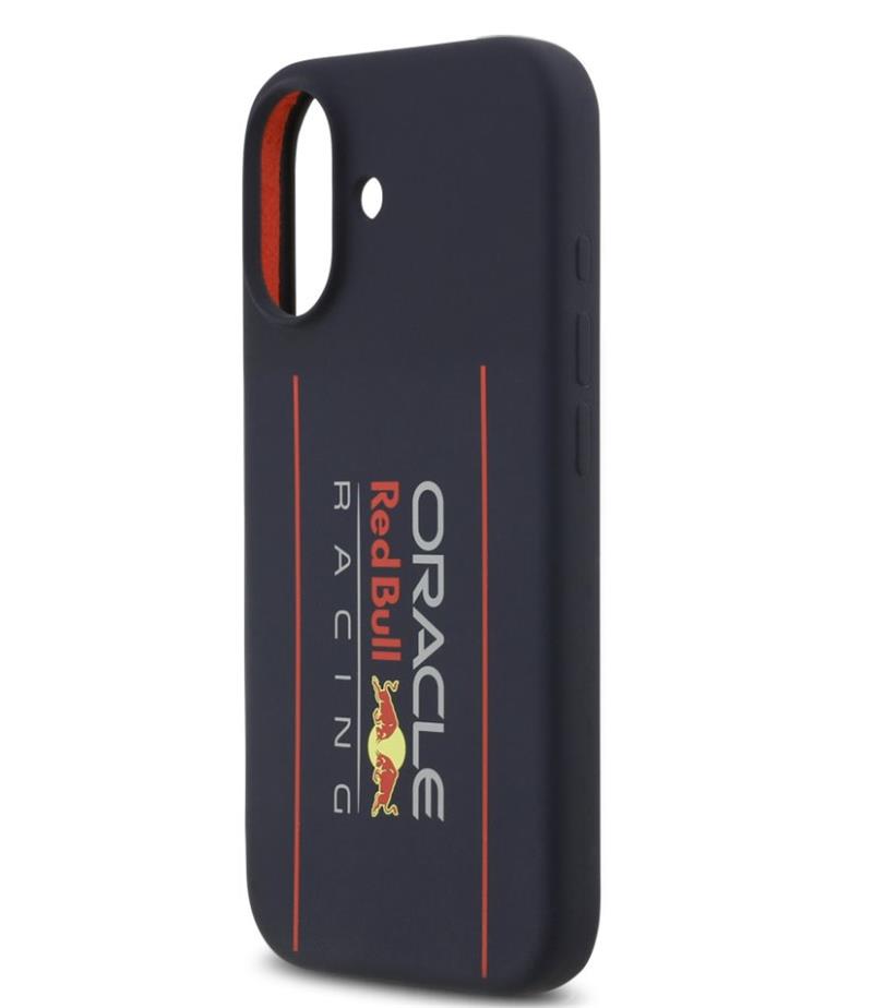 Red Bull Silicone Vertical Logo MagSafe Zadný Kryt pre iPhone 17 modrý