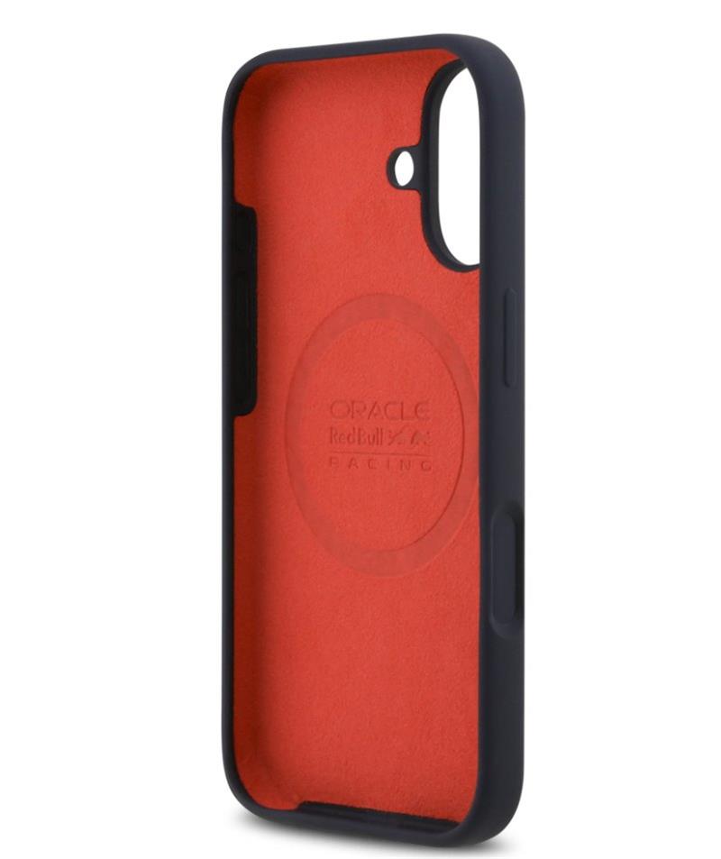Red Bull Silicone Vertical Logo MagSafe Zadný Kryt pre iPhone 17 modrý