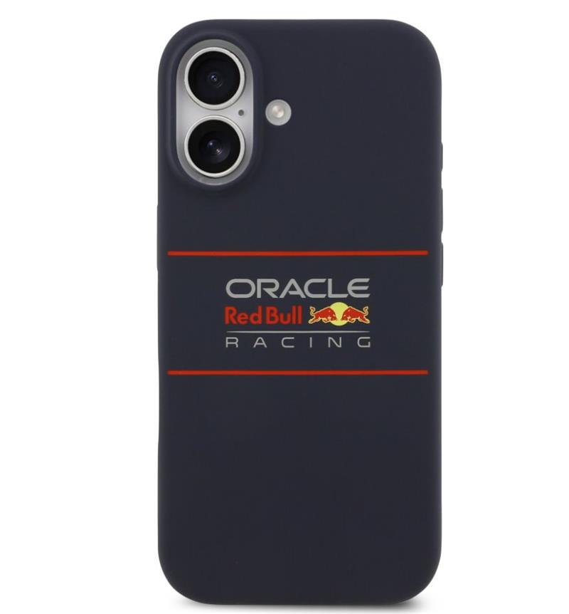 Red Bull Silicone Horizontal Logo MagSafe Zadný Kryt pre iPhone 17 modrý