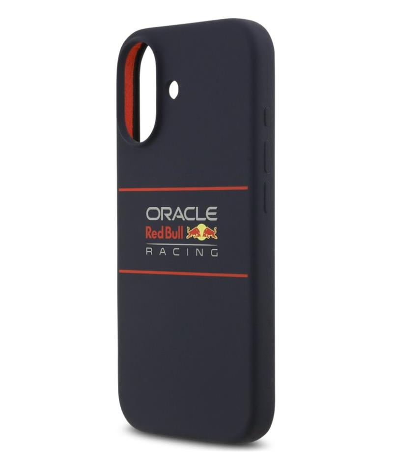 Red Bull Silicone Horizontal Logo MagSafe Zadný Kryt pre iPhone 17 modrý