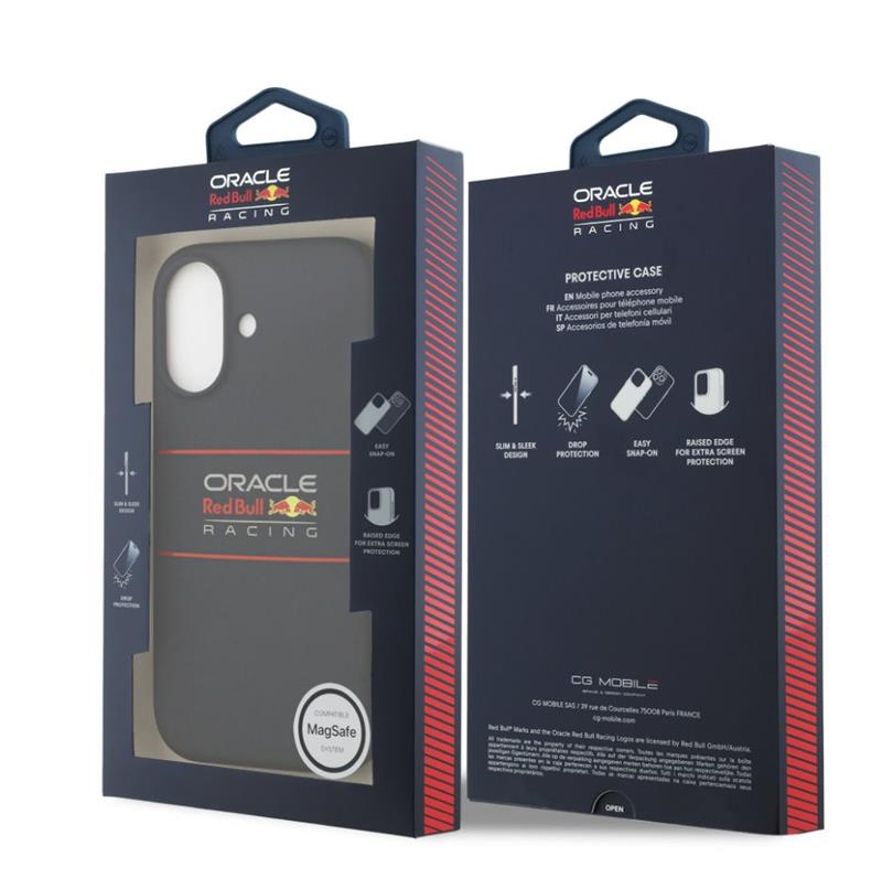 Red Bull Silicone Horizontal Logo MagSafe Zadný Kryt pre iPhone 17 modrý