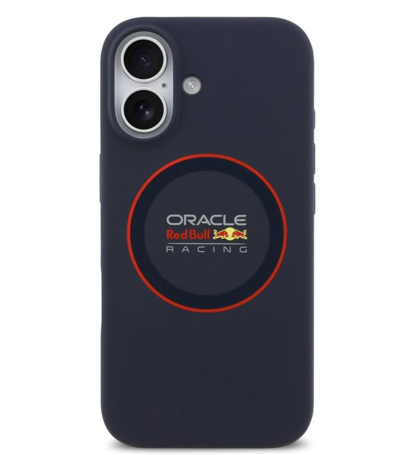 Red Bull Silicone Red Ring MagSafe Zadný Kryt pre iPhone 17 modrý