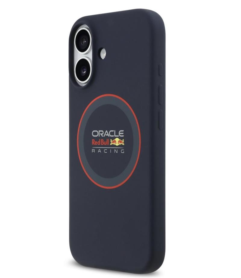 Red Bull Silicone Red Ring MagSafe Zadný Kryt pre iPhone 17 modrý