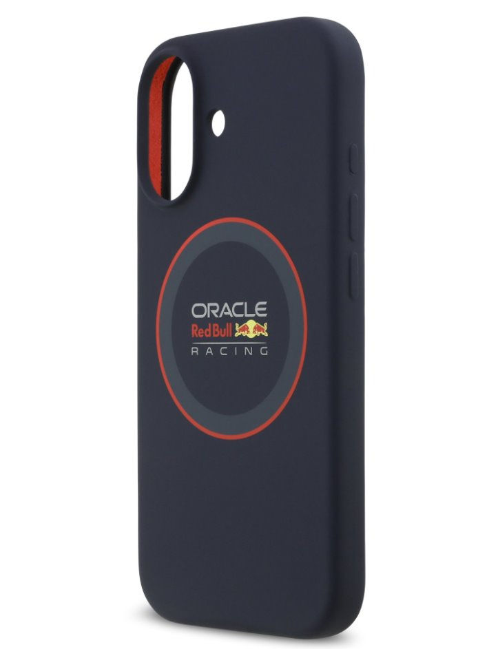 Red Bull Silicone Red Ring MagSafe Zadný Kryt pre iPhone 17 modrý