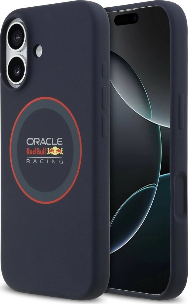 Red Bull Silicone Blue Ring MagSafe Zadný Kryt pre iPhone 17 modrý