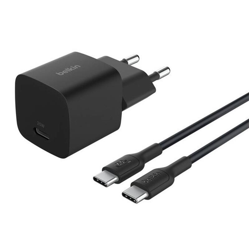 Belkin Boost Charge 25W PD USB-C Wall Charger + USB-C kábel 1m - Black