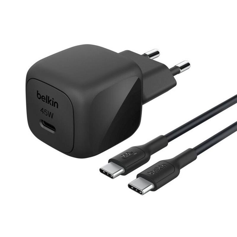 Belkin Boost Charge 45W PD USB-C Wall Charger + USB-C kábel 1m - Black