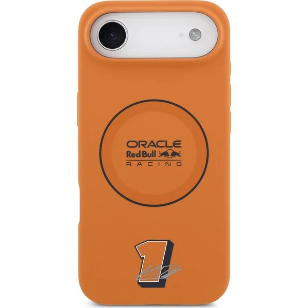 Red Bull Silicone Blue Ring MagSafe Zadný Kryt pre iPhone Air oranžový