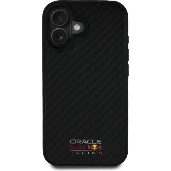 Red Bull Carbon Shiny MagSafe Zadný Kryt pre iPhone 16 čierny