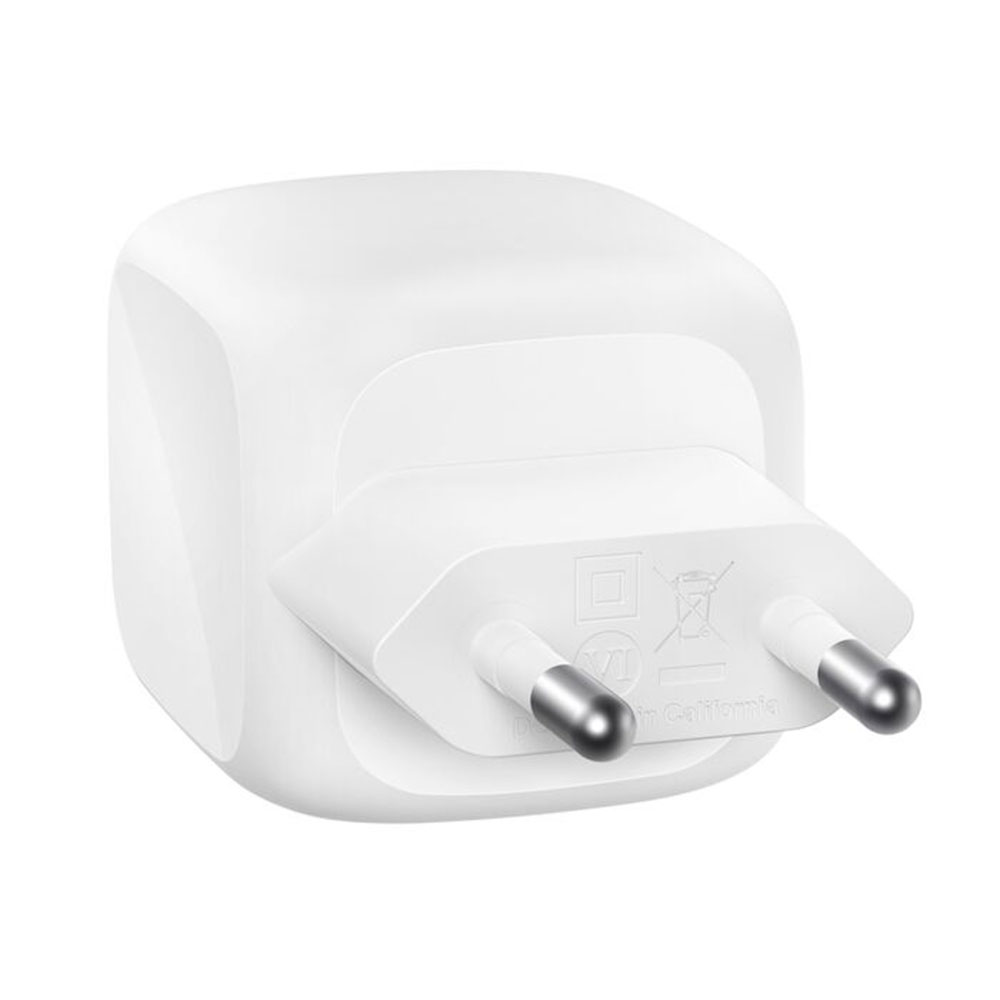 Belkin Boost Charge Pro Dual USB-C GaN Wall Charger 50W - White