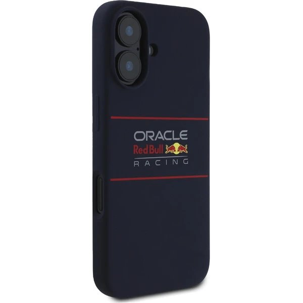 Red Bull Silicone Horizontal Logo MagSafe Zadný Kryt pre iPhone 16 modrý