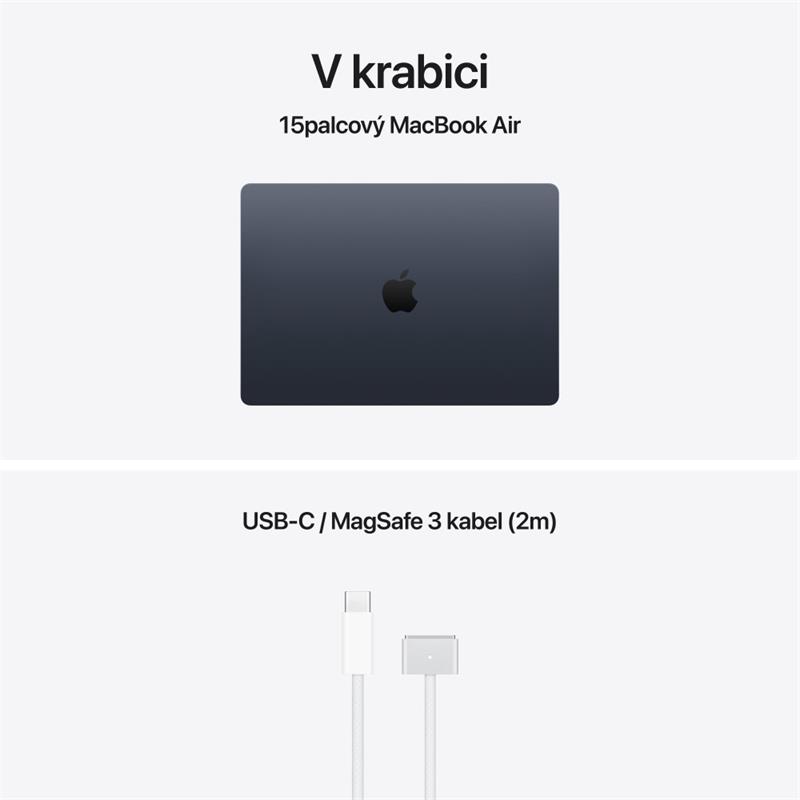 CTO MacBook Air 15" Apple M5 10core CPU 10core GPU 32GB 2TB 70W Temně atramentový CZ