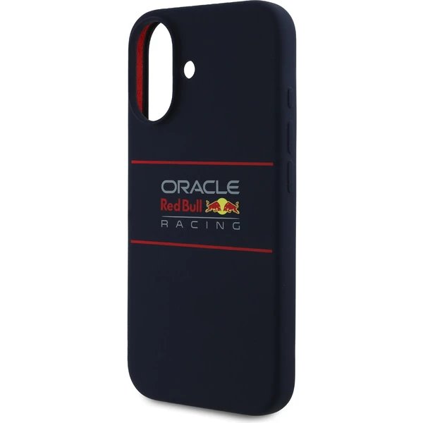 Red Bull Silicone Horizontal Logo MagSafe Zadný Kryt pre iPhone 16 Plus modrý