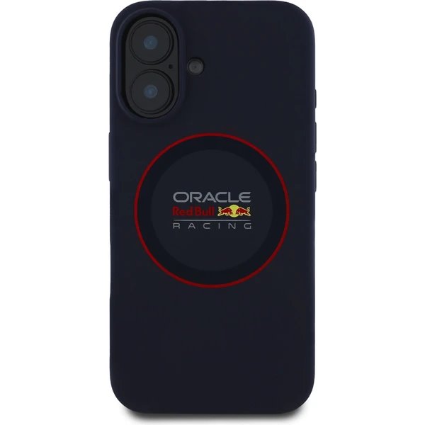 Red Bull Silicone Red Ring MagSafe Zadný Kryt pre iPhone 16 Plus modrý