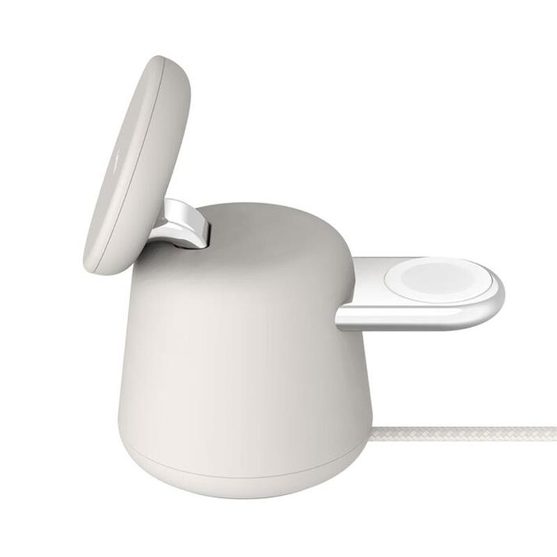 Belkin Boost Charge Pro 2-in-1 Wireless Charging Dock with Qi2 15W - Sand