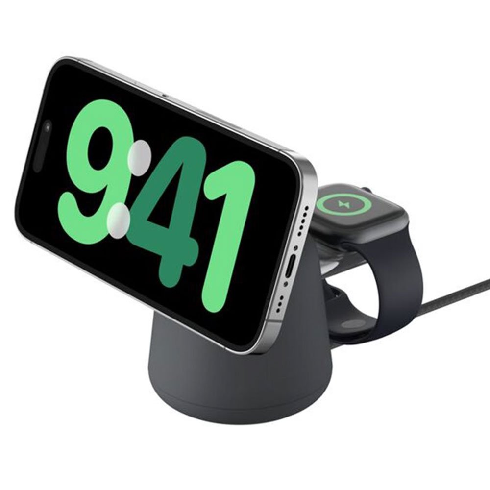 Belkin Boost Charge Pro 2-in-1 Wireless Charging Dock with Qi2 15W - Charcoal